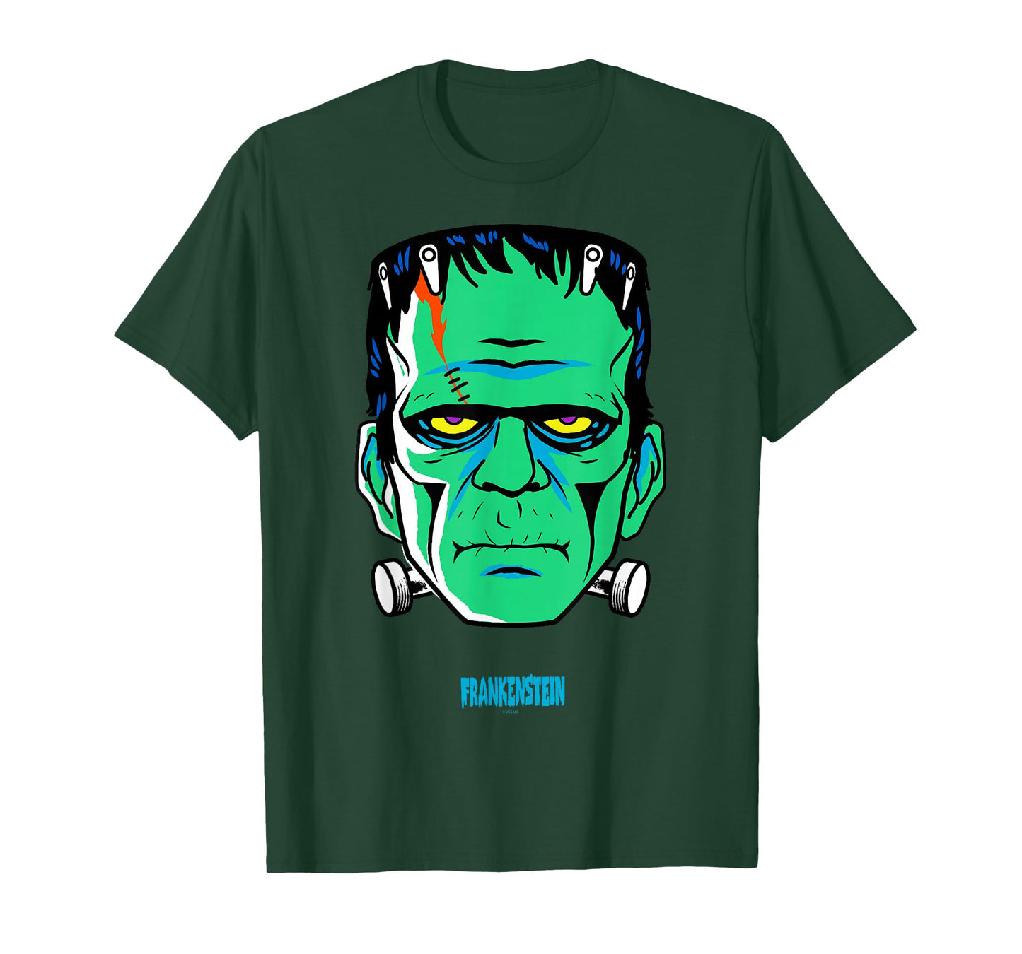 Universal Monsters Frankenstein retro big face T-Shirt