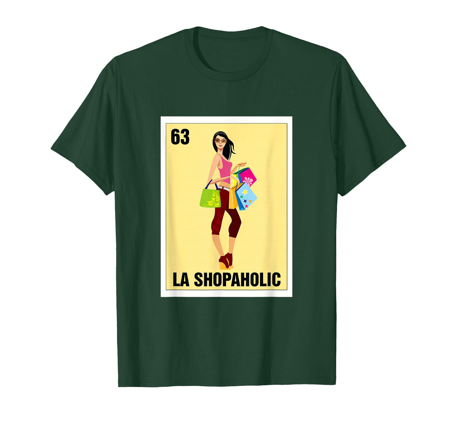 La Shopaholic Mexican Bingo Card Game Shopping Lover Shop T-Shirt
