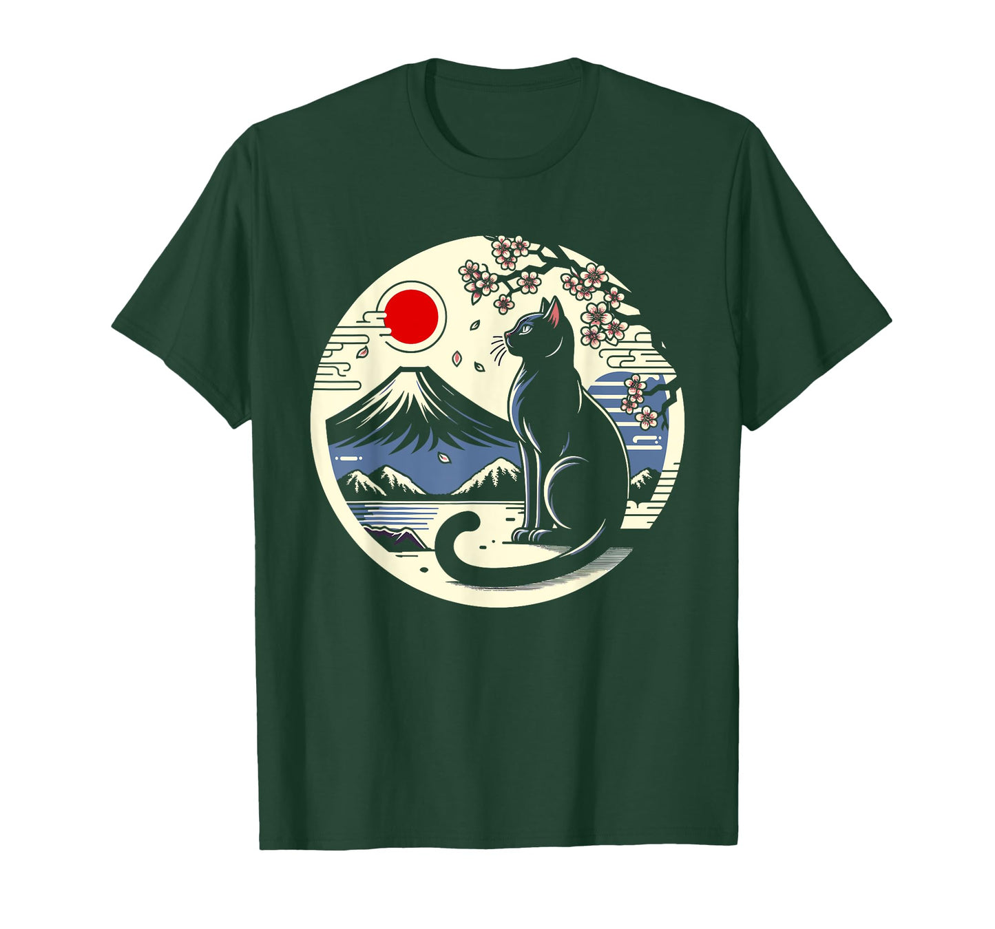 Kawaii Cat Anime Japanese Retro Men Women Kids Funny Cat T-Shirt