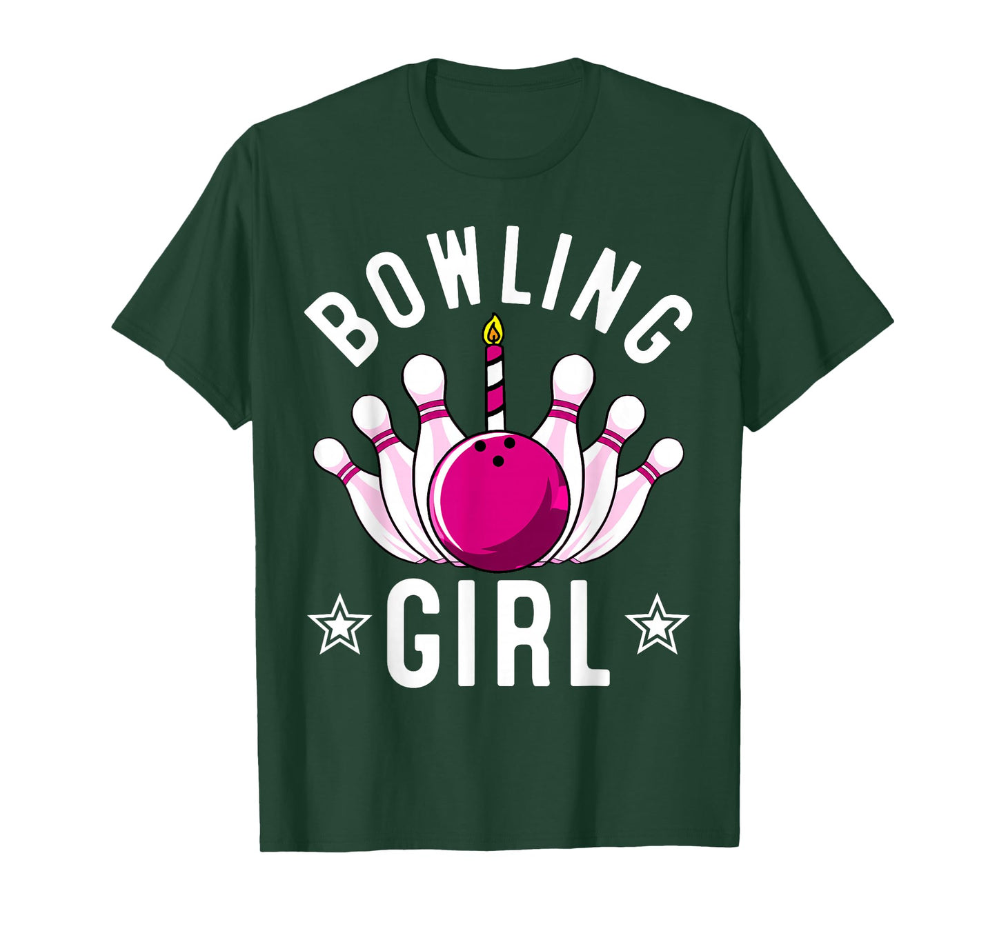 Funny Bowling Gift For Kids Cool Bowler Girls Birthday Party T-Shirt