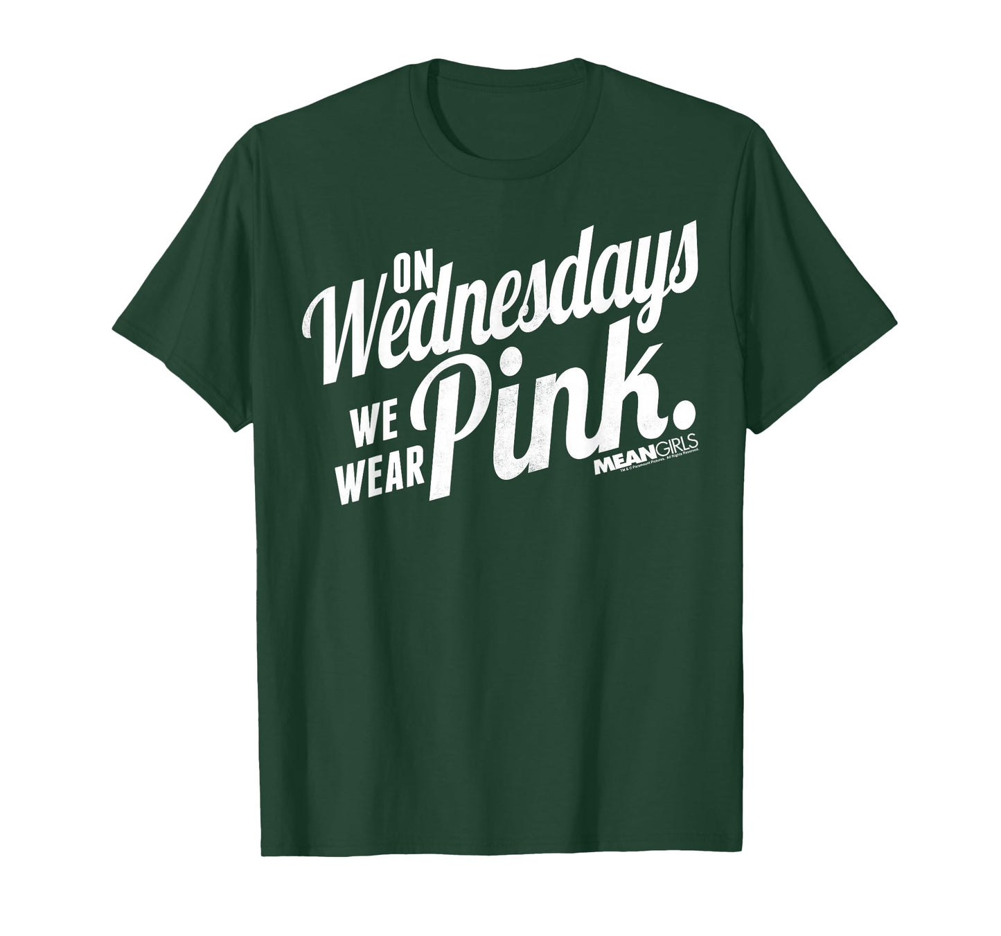 Mean Girls We Wear Pink On Wednesdays Graphic T-Shirt T-Shirt