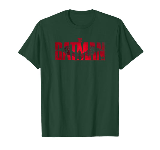 The Batman Movie Logo Bat Overlay T-Shirt Small