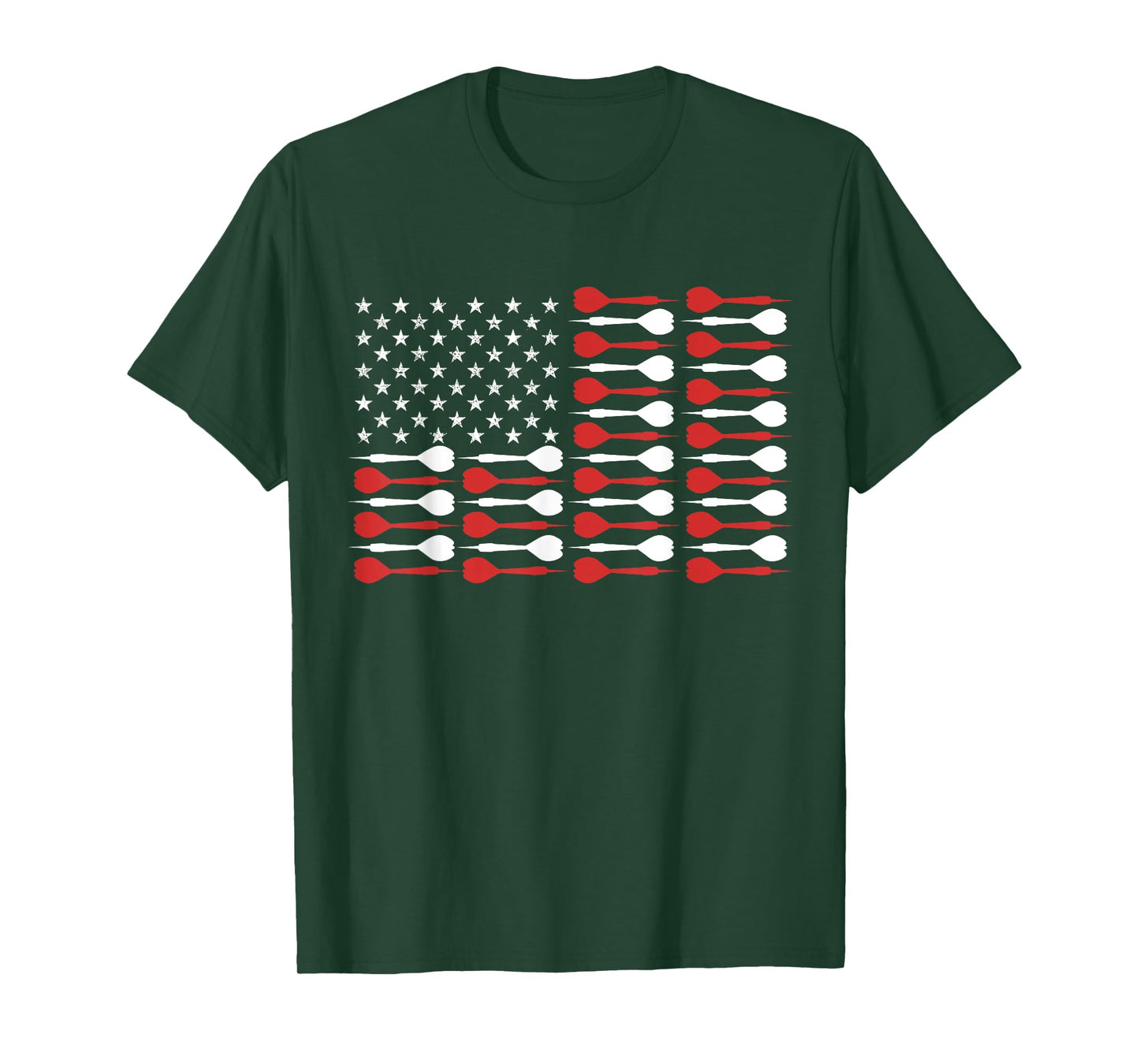 American Flag Darts Vintage US Patriot Dart Player Gift Women Men T-Shirt