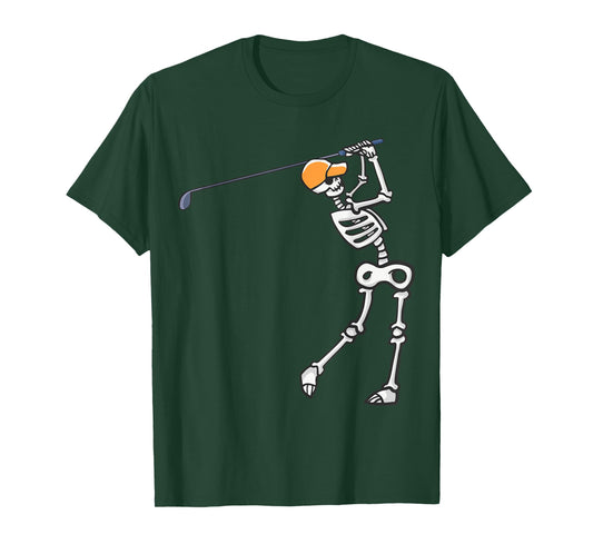 Halloween Golfer Skeleton | Funny Golfing Gift T-Shirt