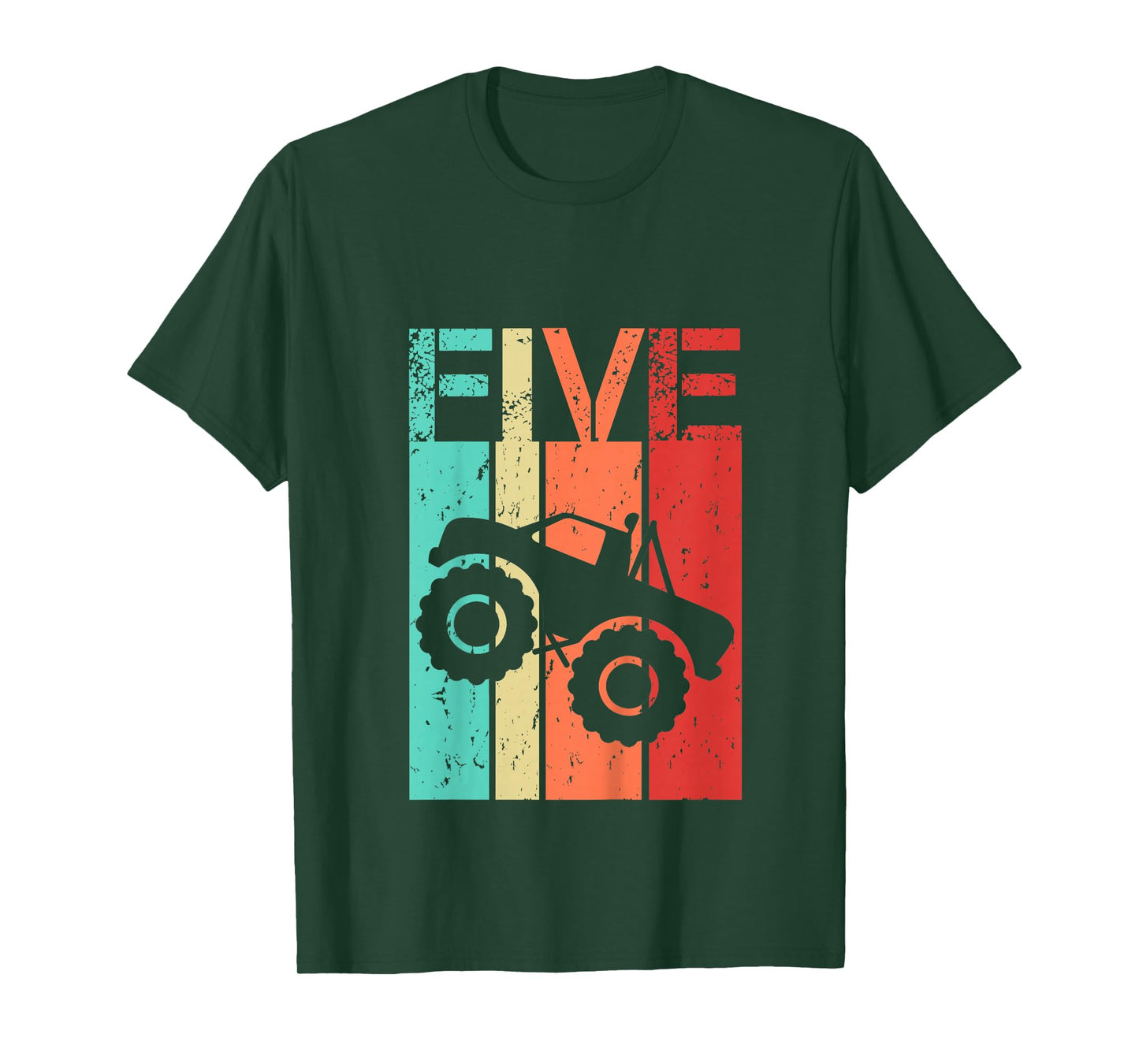 5 Year Old Monster Truck Birthday 5th Birthday Boy Girl T-Shirt