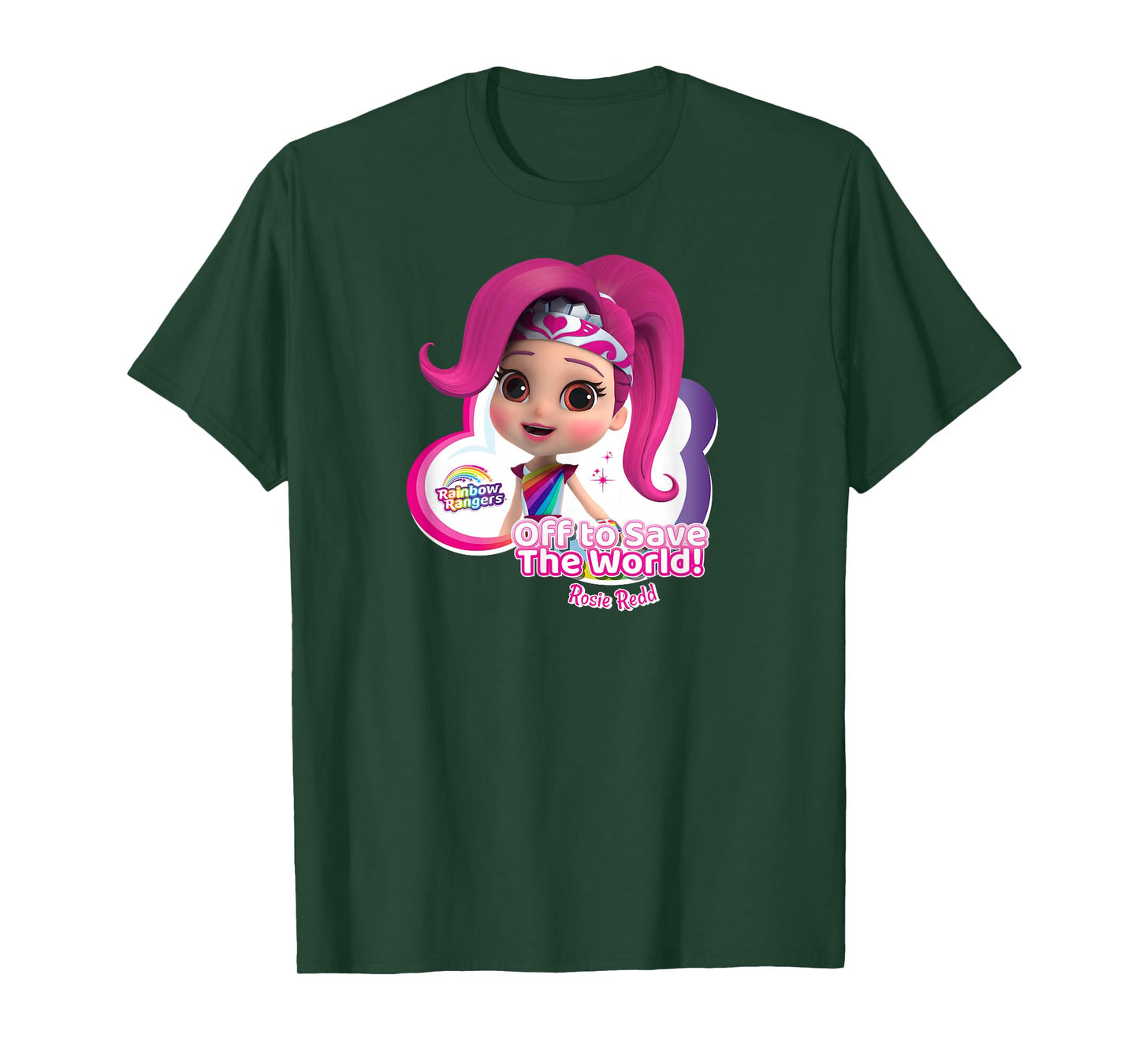 Rainbow Rangers Rosie Redd "Off to Save the World!" T-Shirt