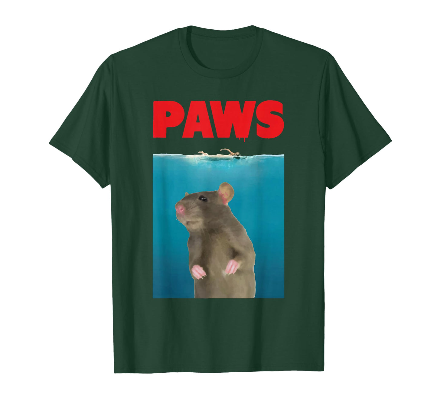 Paws Rat Funny T-Shirt Parody | Mouse Lover Gifts T-Shirt