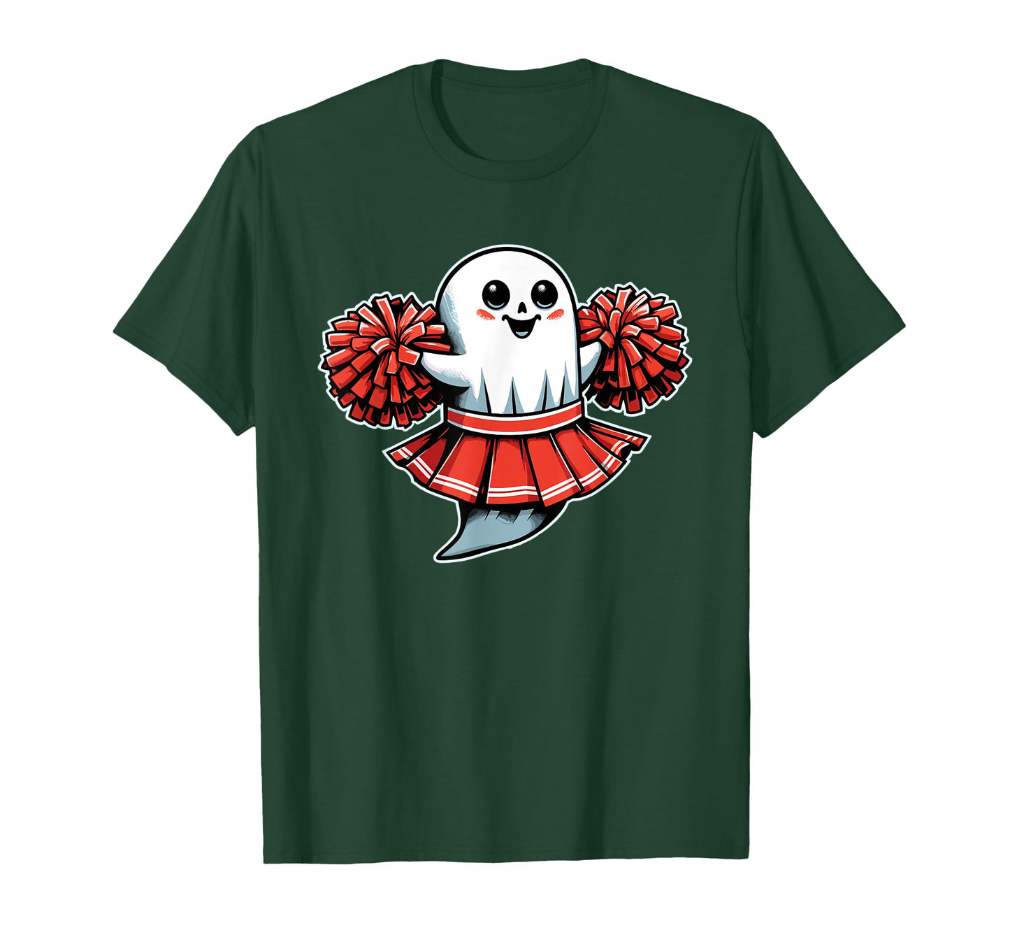Cheerleading Ghost Halloween Cheerleader T-Shirt