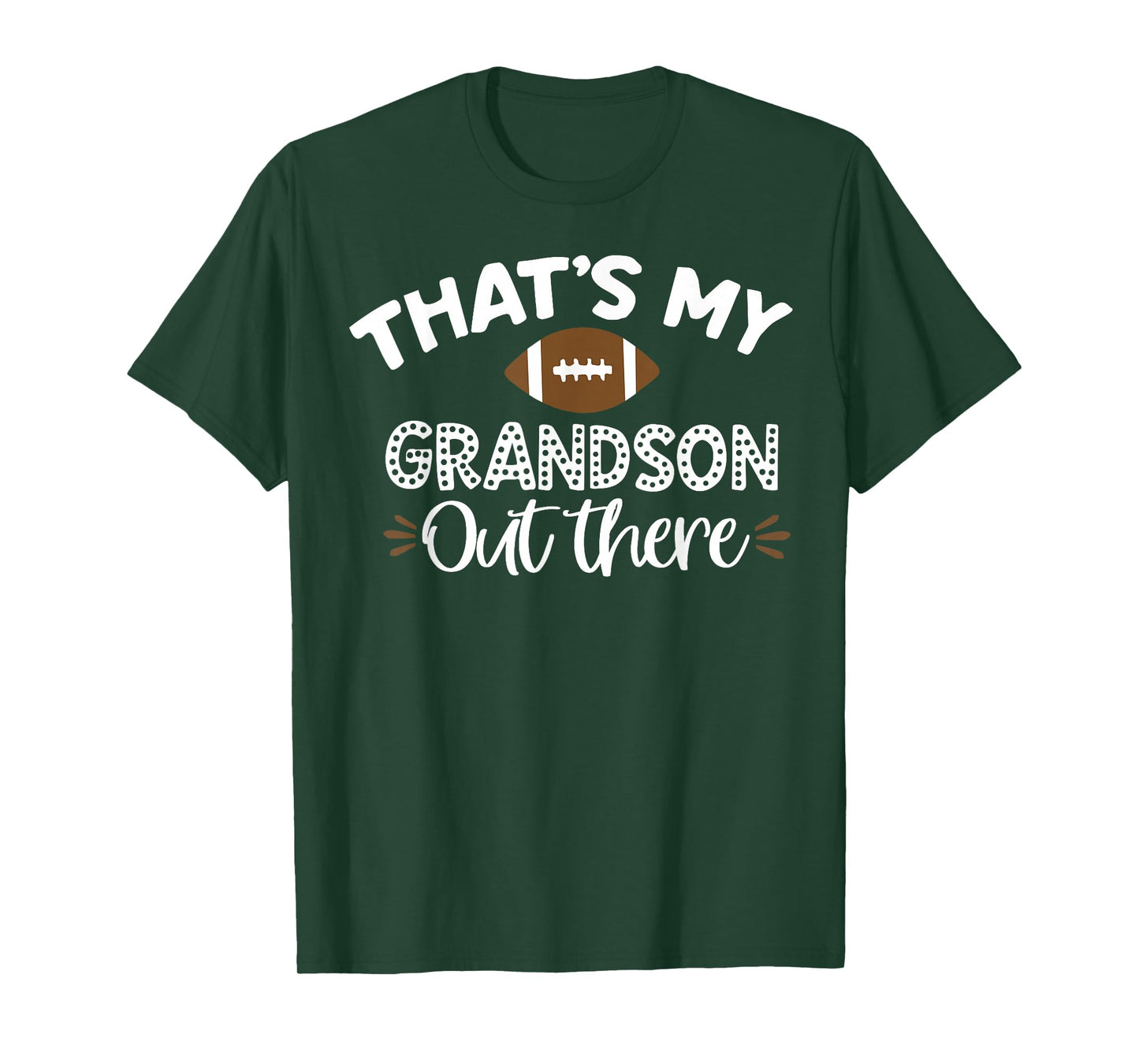 That's My Grandson Out There Funny Football Grandma T-Shirt