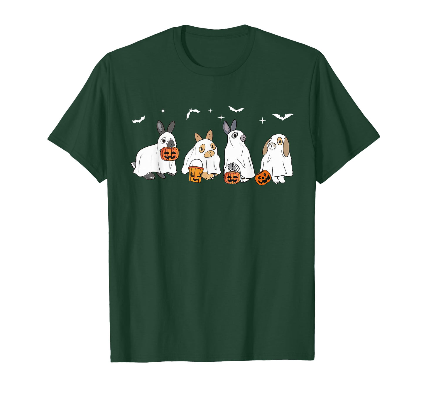 Happy Halloween Rabbit Ghost Bunny Lover Spooky Season T-Shirt