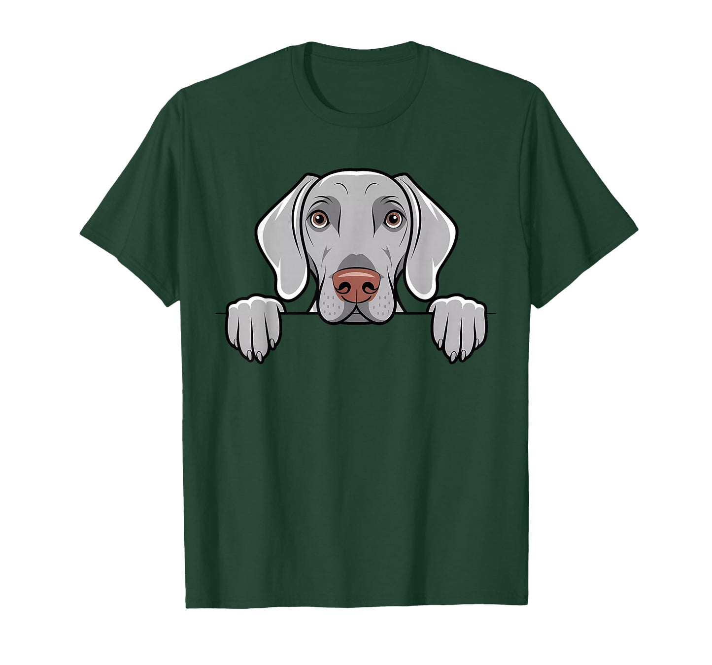 Cute Weimaraner Peeking Pocket Puppy Funny Dog Lover T-Shirt
