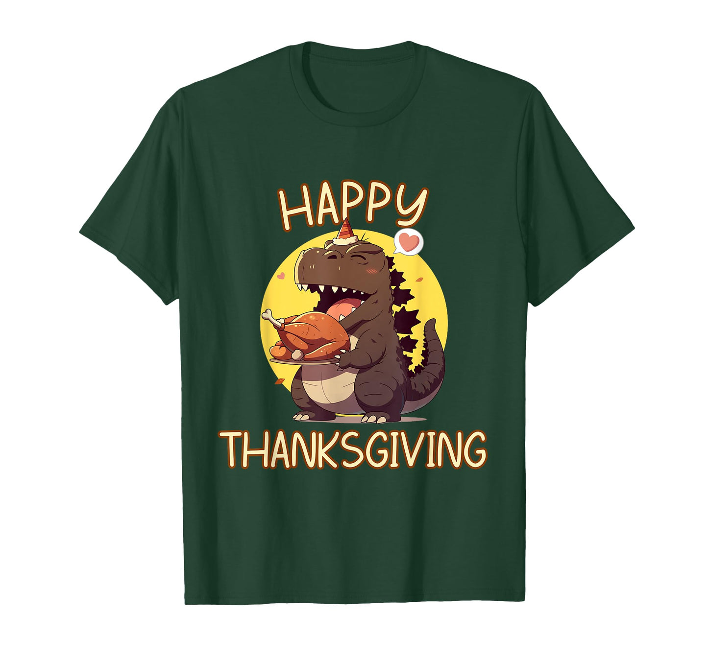 Happy Thanksgiving Kaiju Monster: Turkey Feast Style T-Shirt