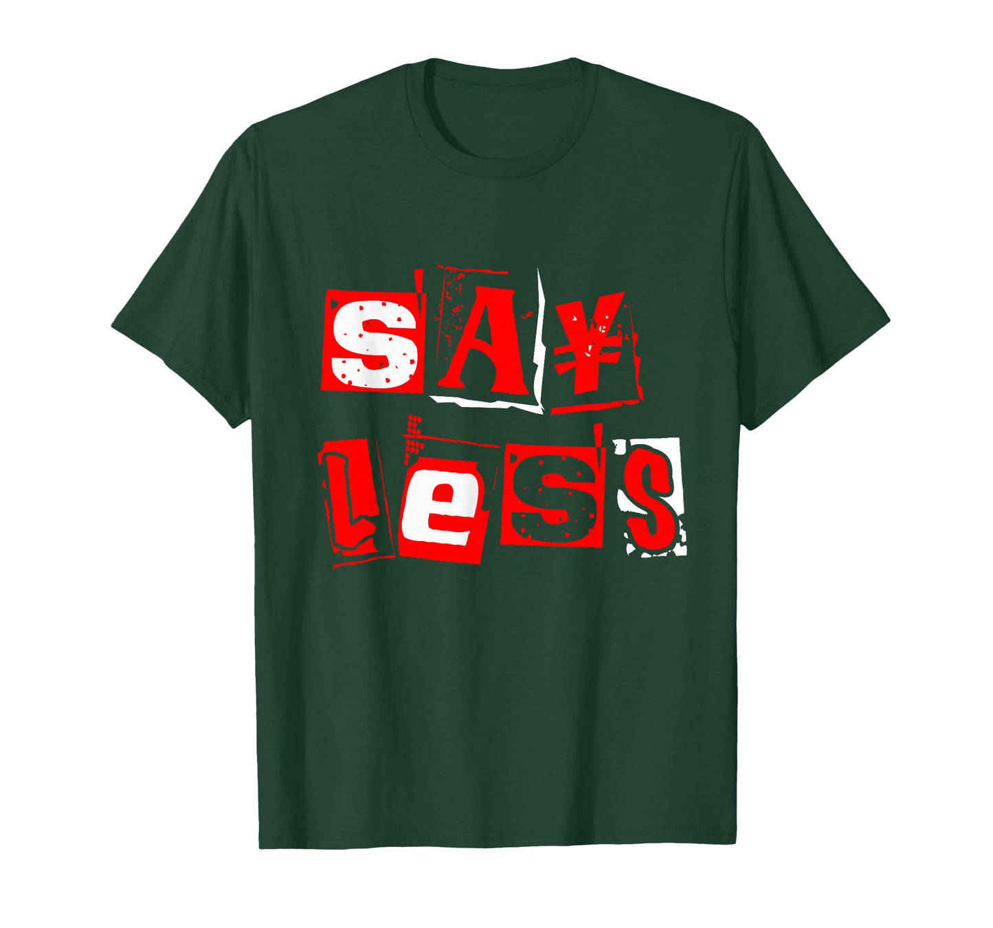 Red Say Less Red Color Graphic T-Shirt