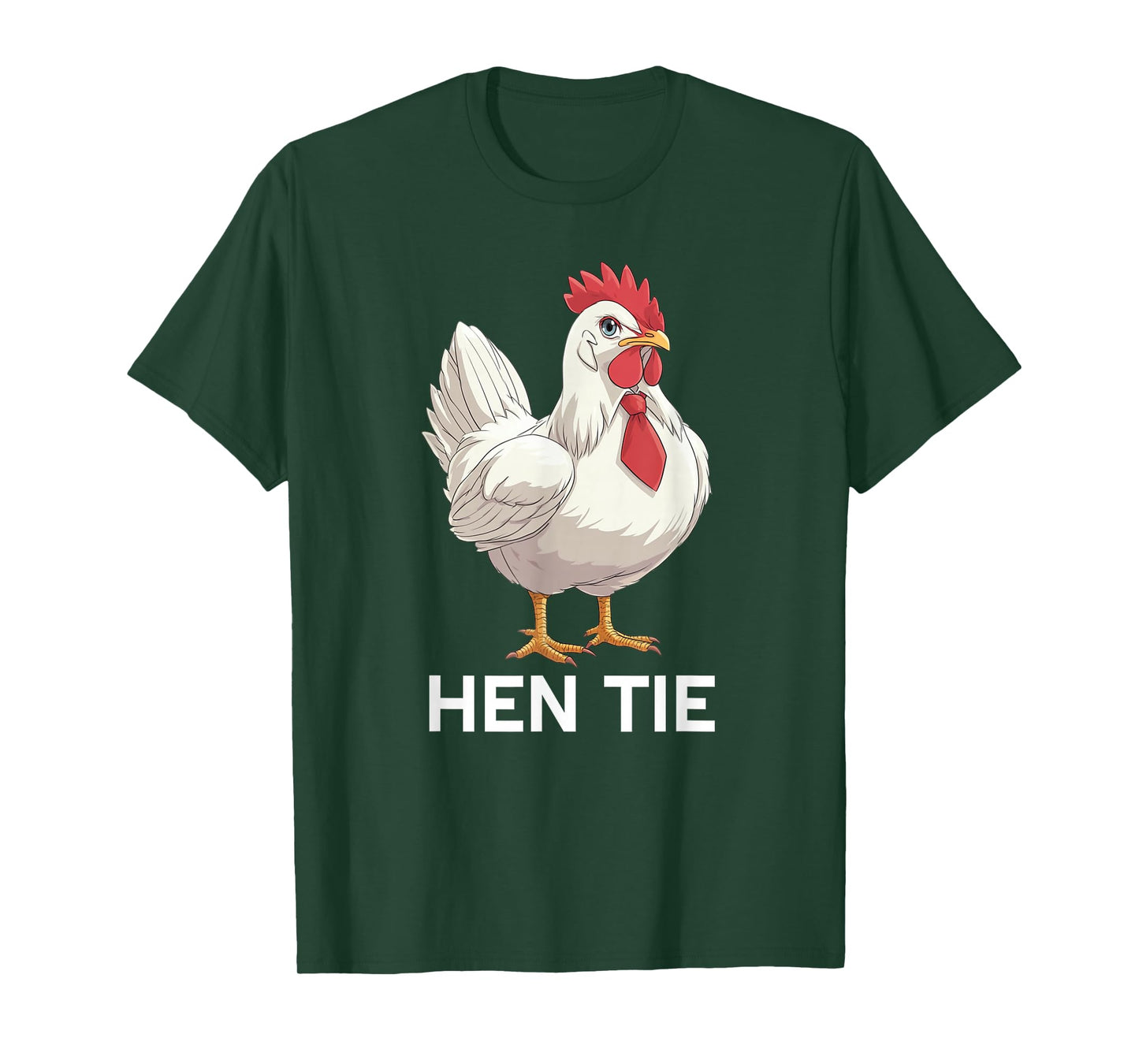 Hen Wearing A Tie T-Shirt