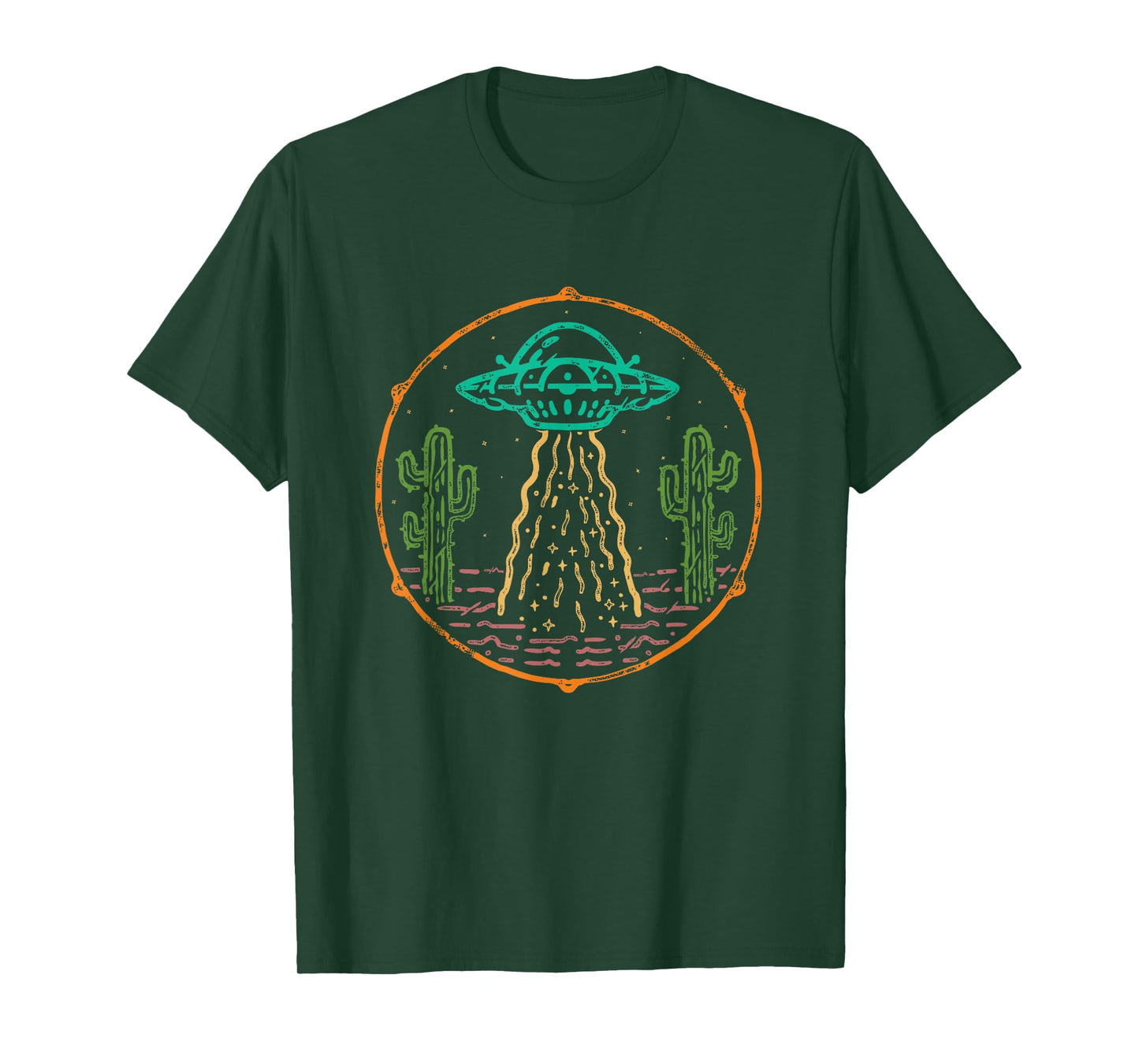 Retro UFO Aliens Extraterrestrial Outer Space Ship Galaxy T-Shirt