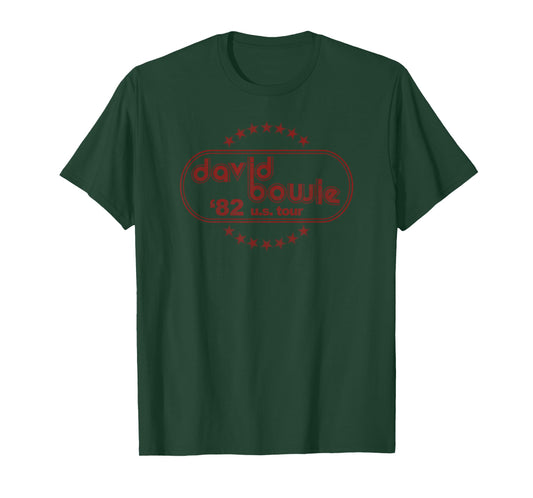 David Bowie - 1982 US Tour Logo (Red) T-Shirt