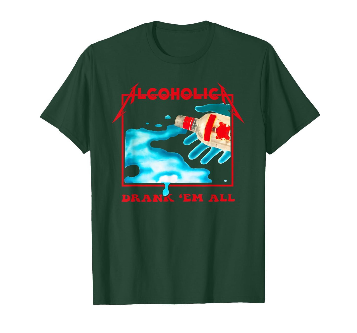 Alcoholic Drank 'Em All Apparel T-Shirt