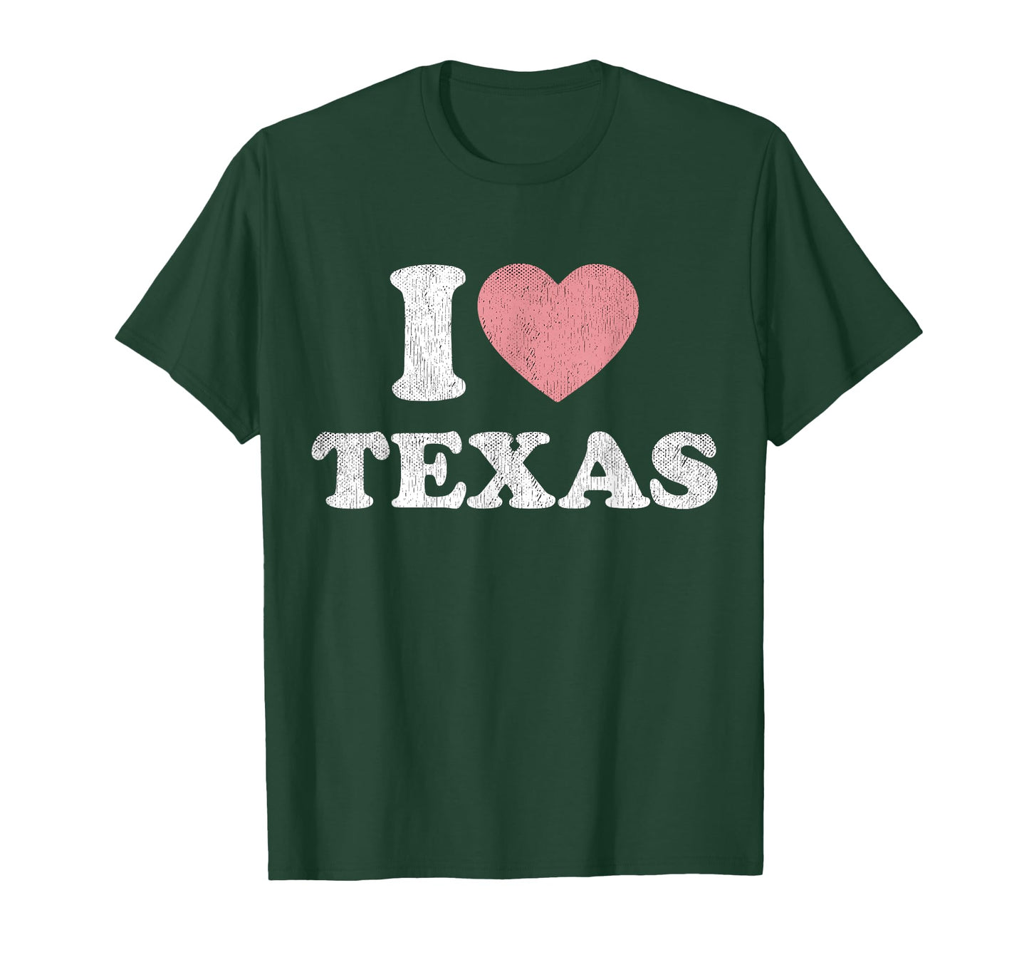 I Love Texas Women Pink Heart TX Girls Souvenir T-Shirt