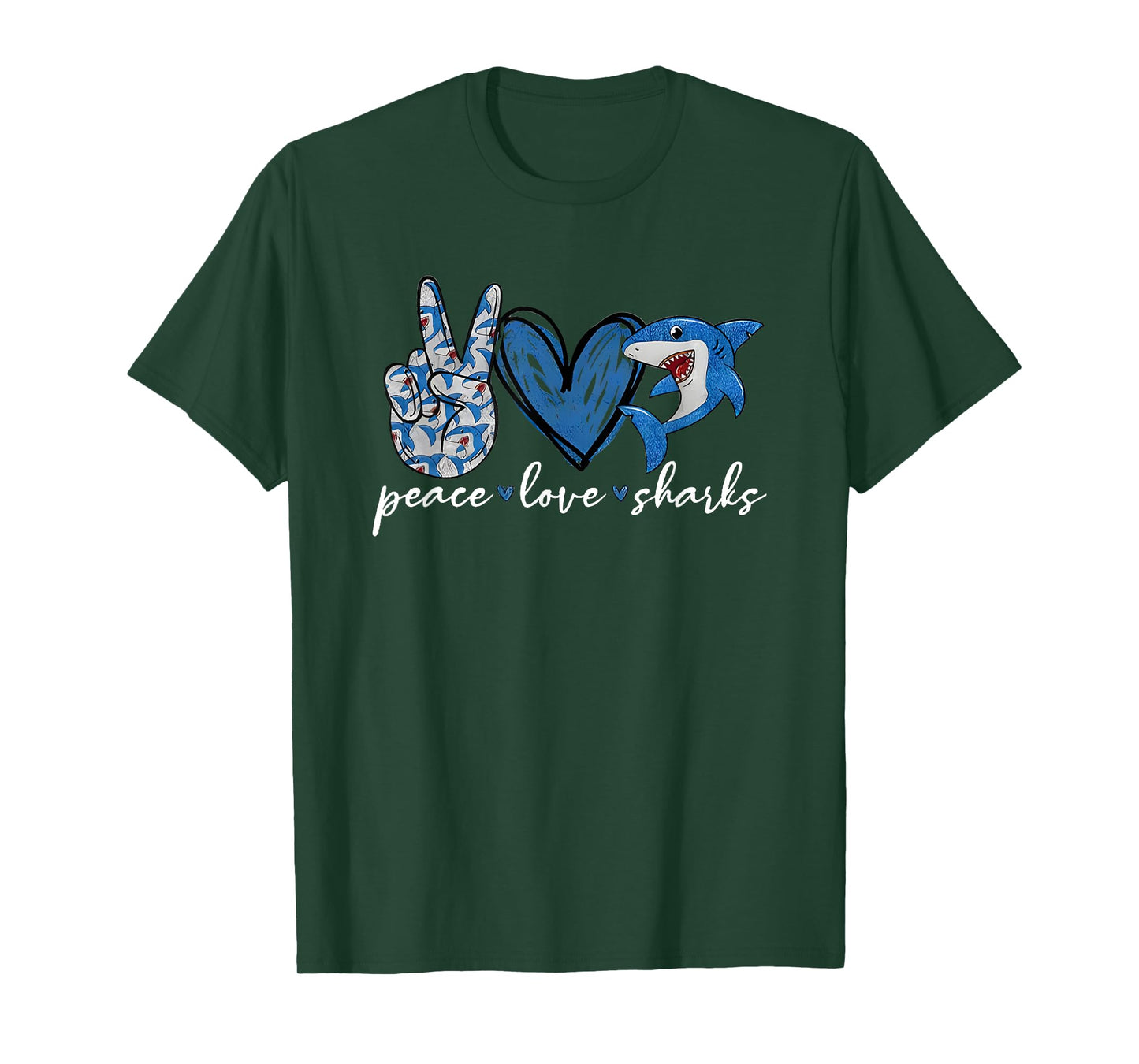 Peace Love Shark T-Shirt