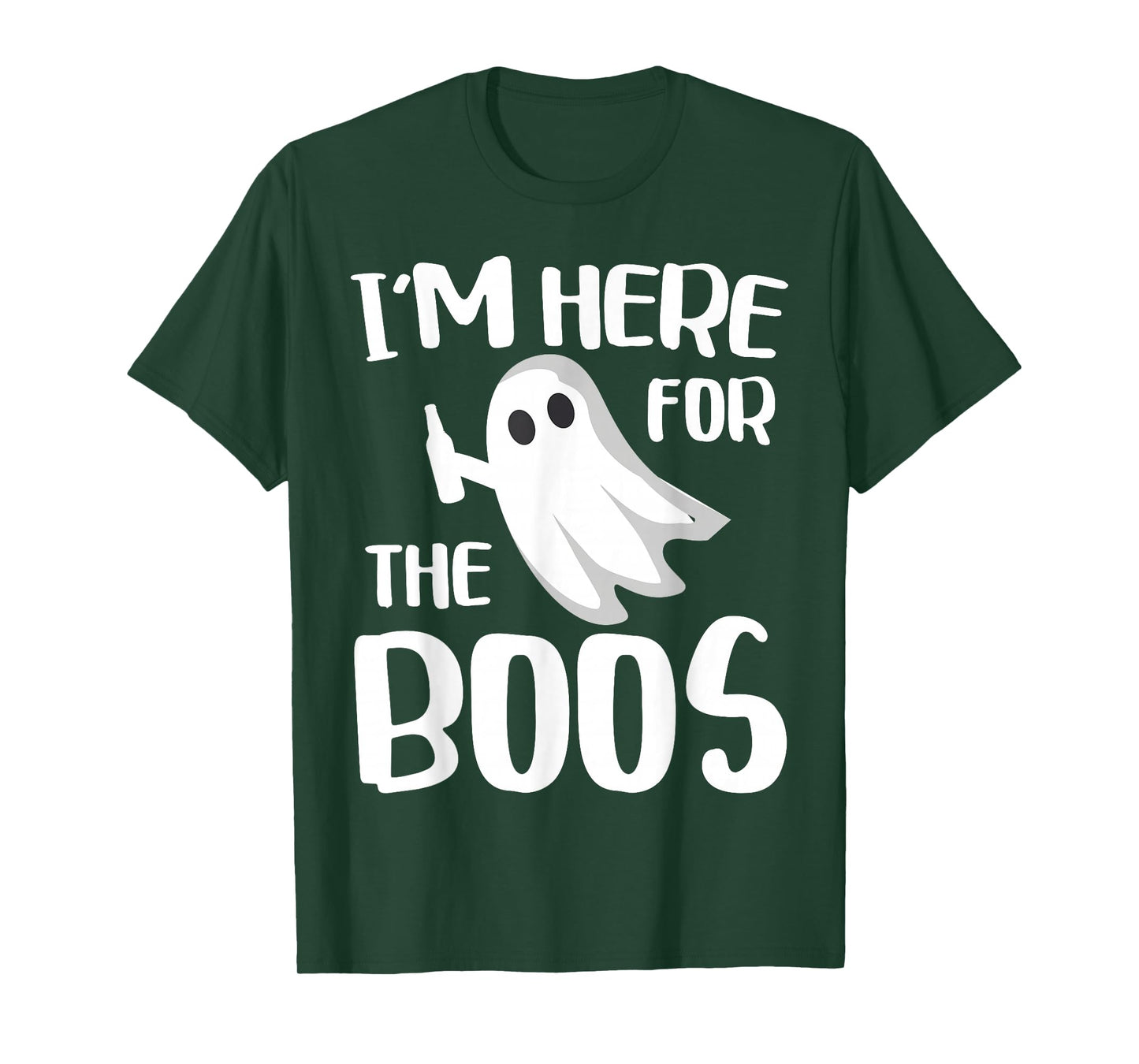 I'm Here For The Boos Shirt Men Women Kids Halloween Ghost T-Shirt