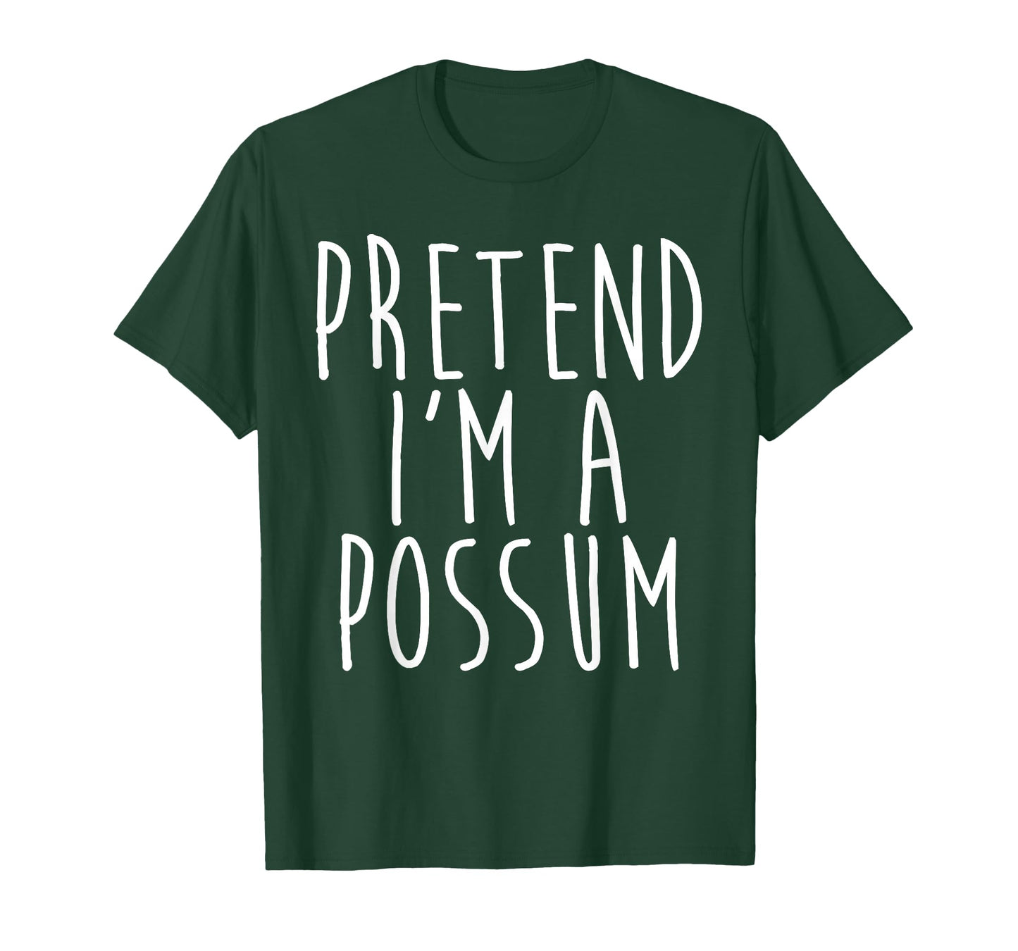 Pretend I'm A Possum Family Lazy Costume Halloween Party T-Shirt