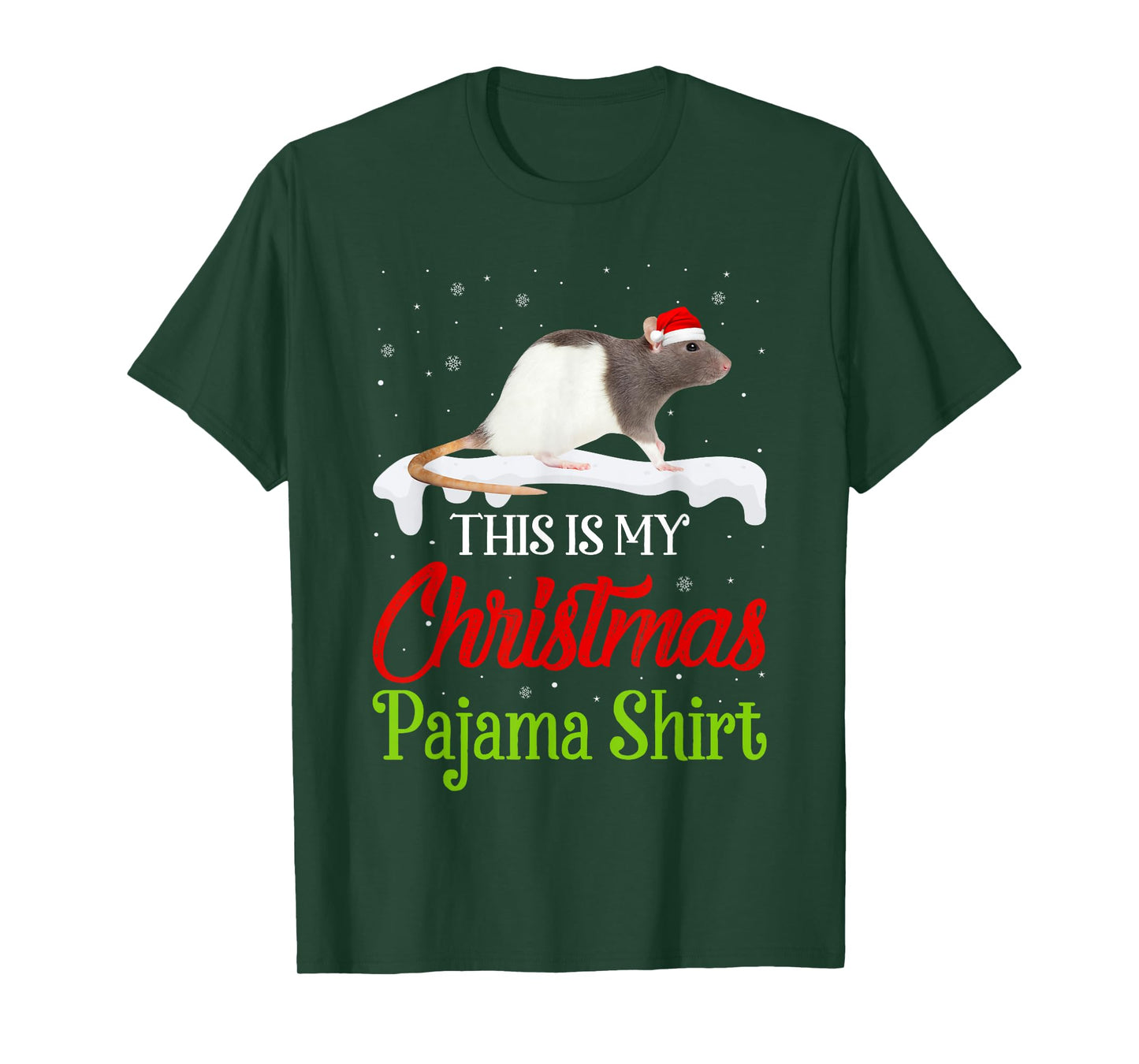 This Is My Christmas Pajama Shirt Rat Matching Family T-Shirt