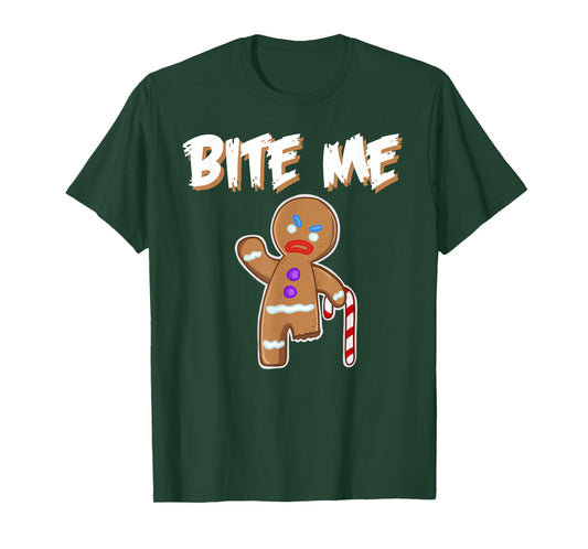 Bite Me angry gingerbread man Bite Me T-Shirt