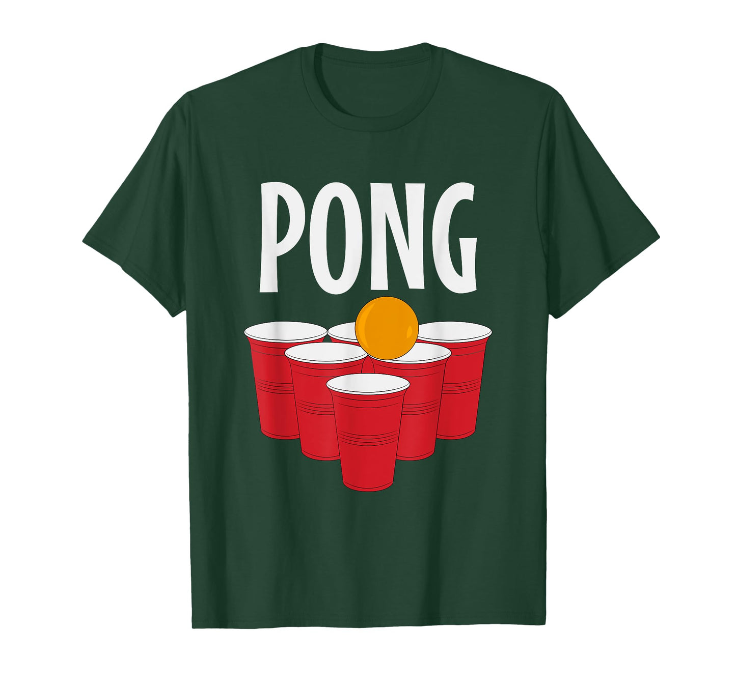 Funny Beer Pong drinking Halloween Carnival Partner Costume T-Shirt