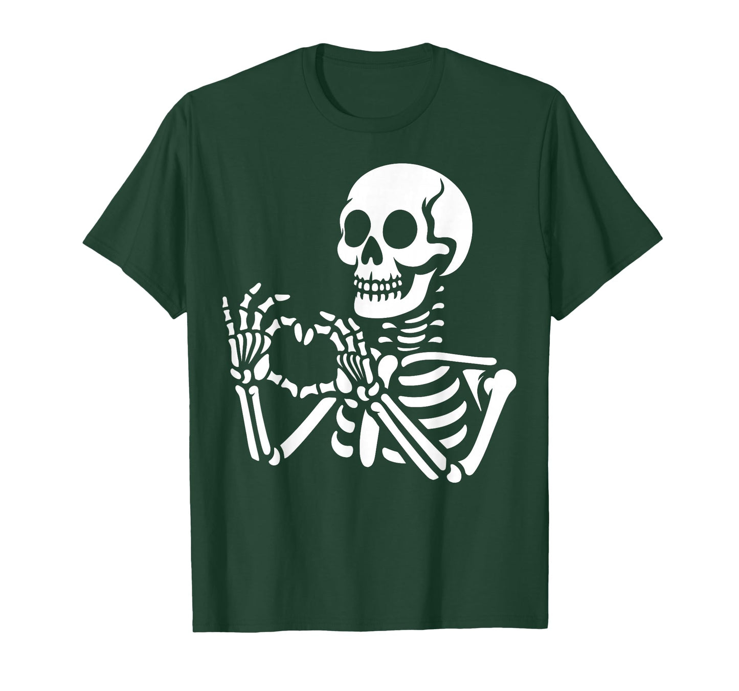 Skeleton Hands Heart Sign Retro Halloween Skeleton Hand Sign T-Shirt