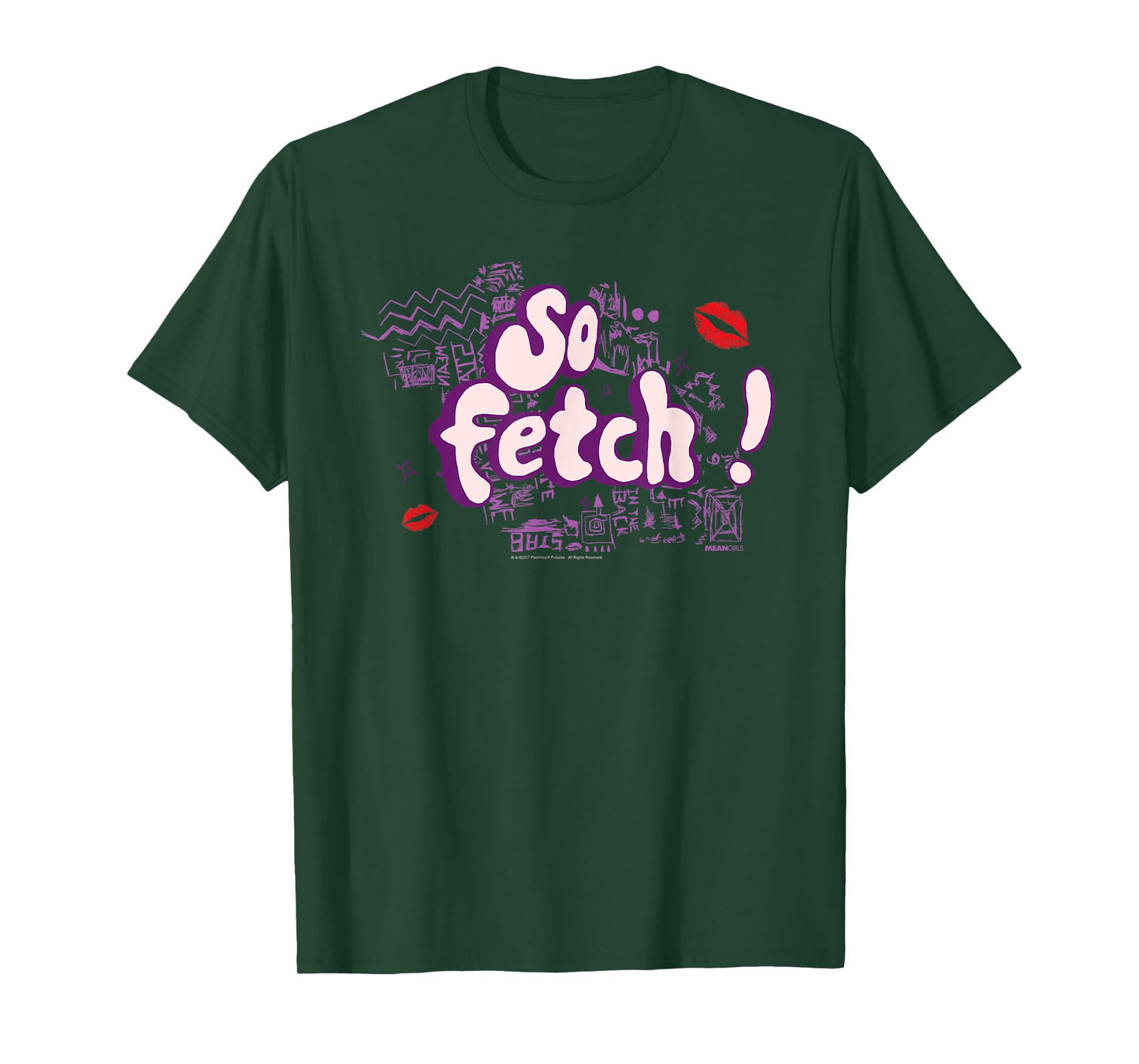 Mean Girls So Fetch! Illustrated Type Y2K Movie T-Shirt