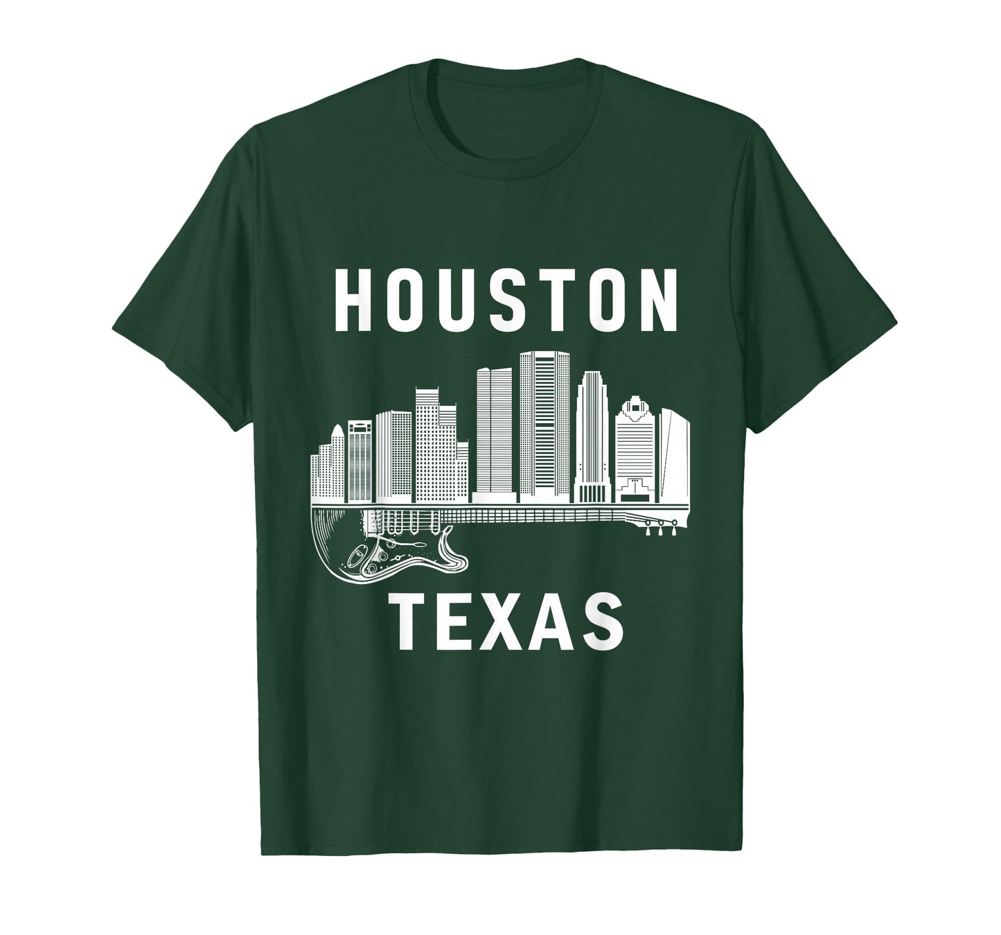 Houston City Skyline Music Texas Souvenir Houston T-Shirt