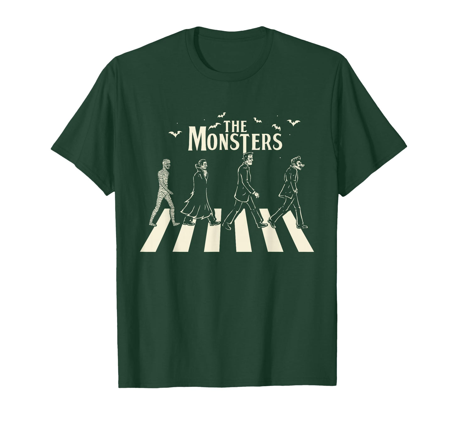 The Monsters - Funny Monsters Crossing the Road T-Shirt