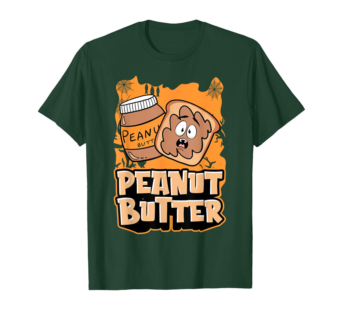 Peanut Butter Jelly Matching Halloween Spooky Spider Webs T-Shirt
