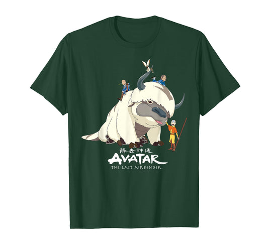 Avatar: The Last Airbender Appa Group Shot Logo T-Shirt