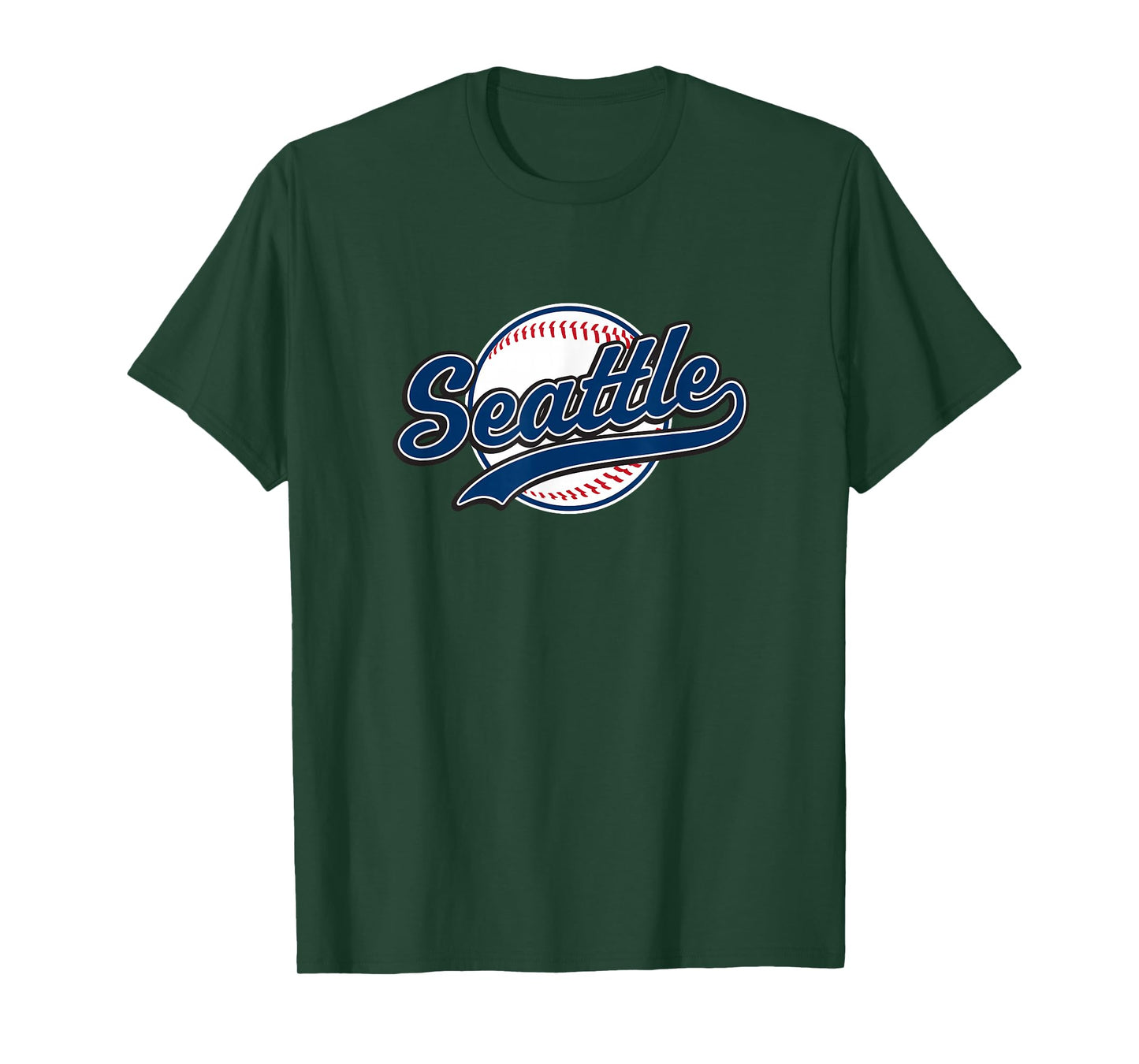 Seattle Tee Vintage Baseball Throwback Retro Design T-Shirt