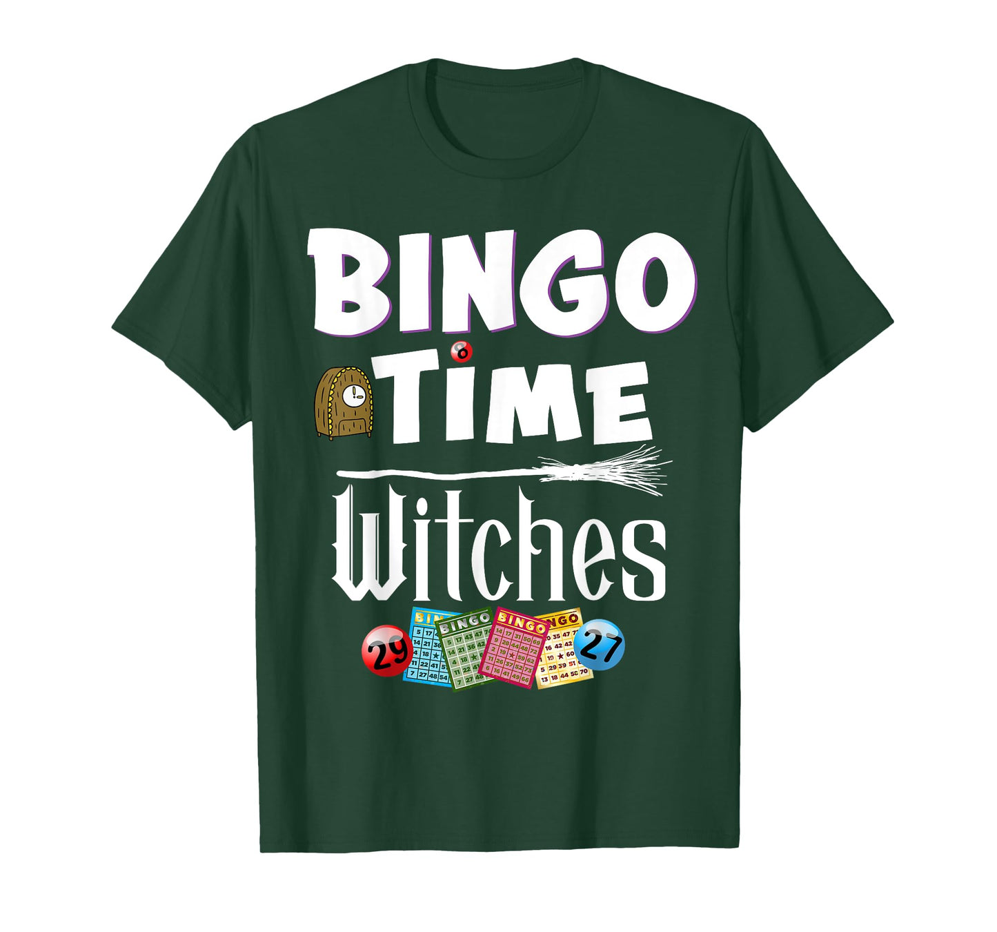 Halloween Bingo Time Witches Funny Women Bingo Player T-Shirt