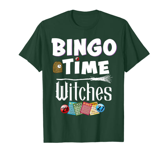 Halloween Bingo Time Witches Funny Women Bingo Player T-Shirt