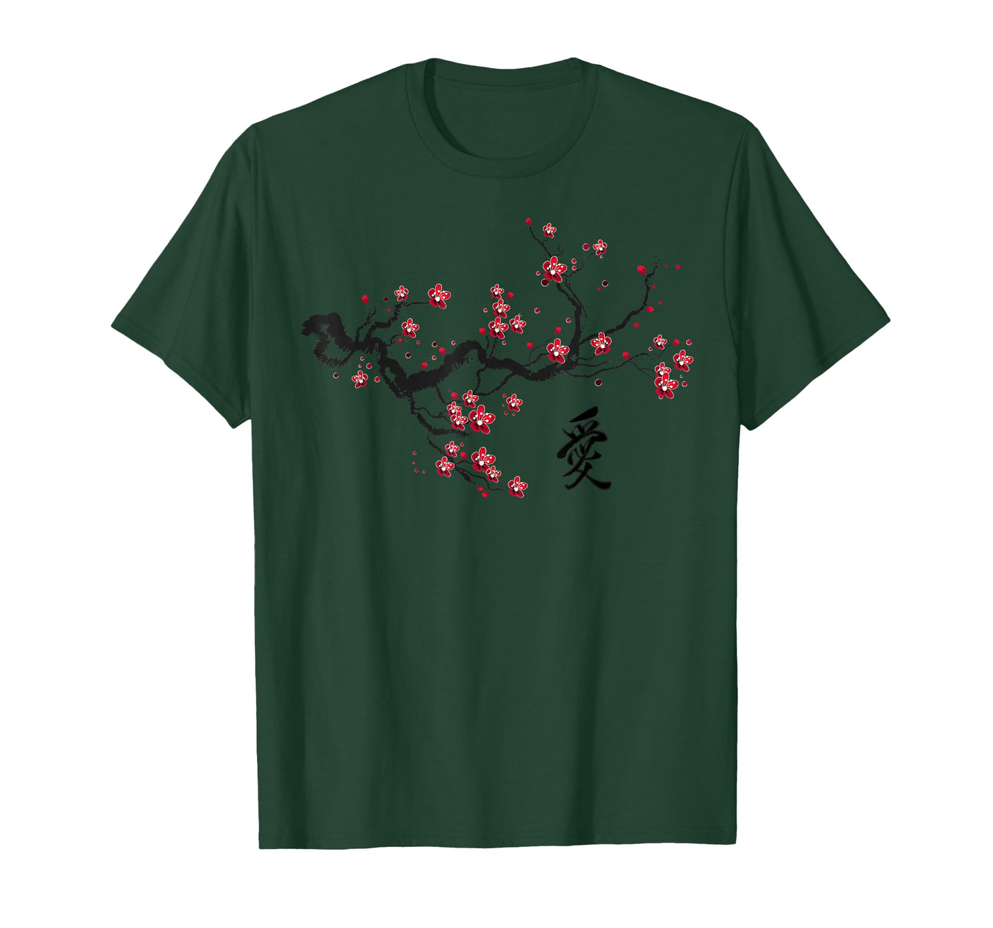 Vintage Cherry Blossom Japanese Culture Graphical Art Gift T-Shirt