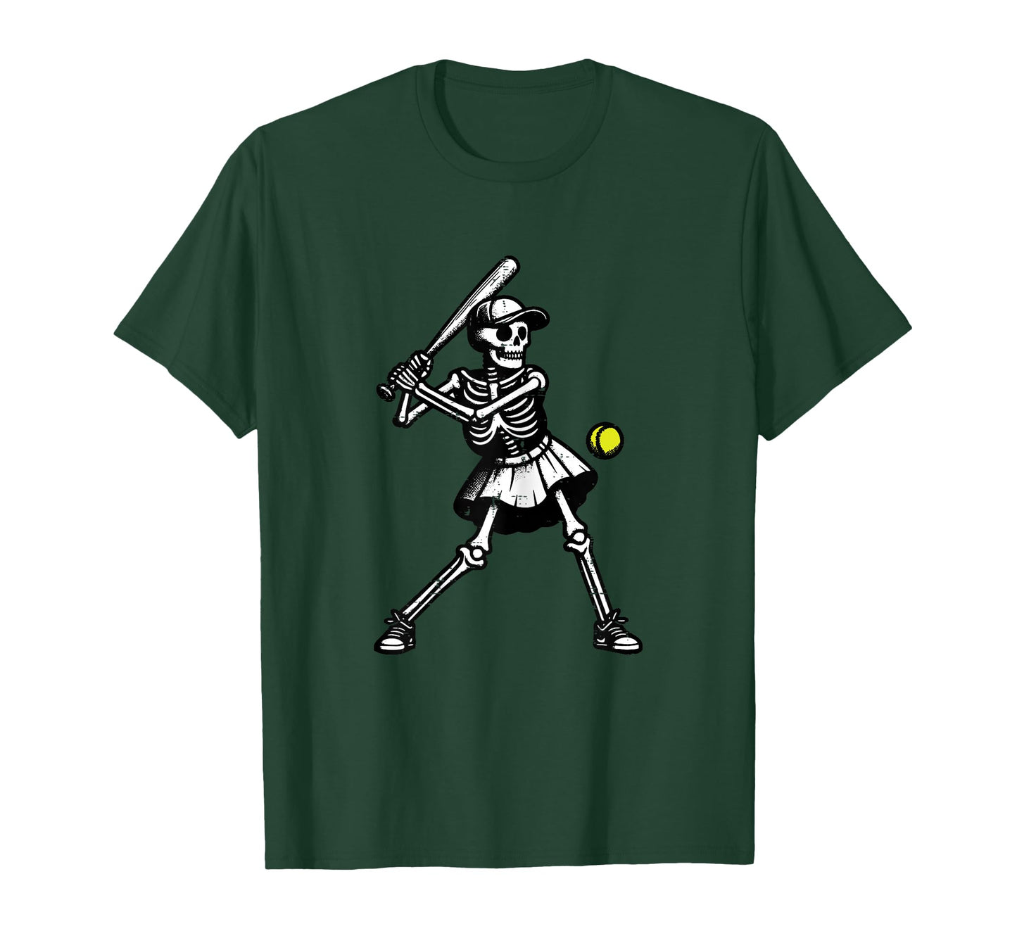 Halloween Skeleton Girl Baseball Costume Women Girls Kids T-Shirt