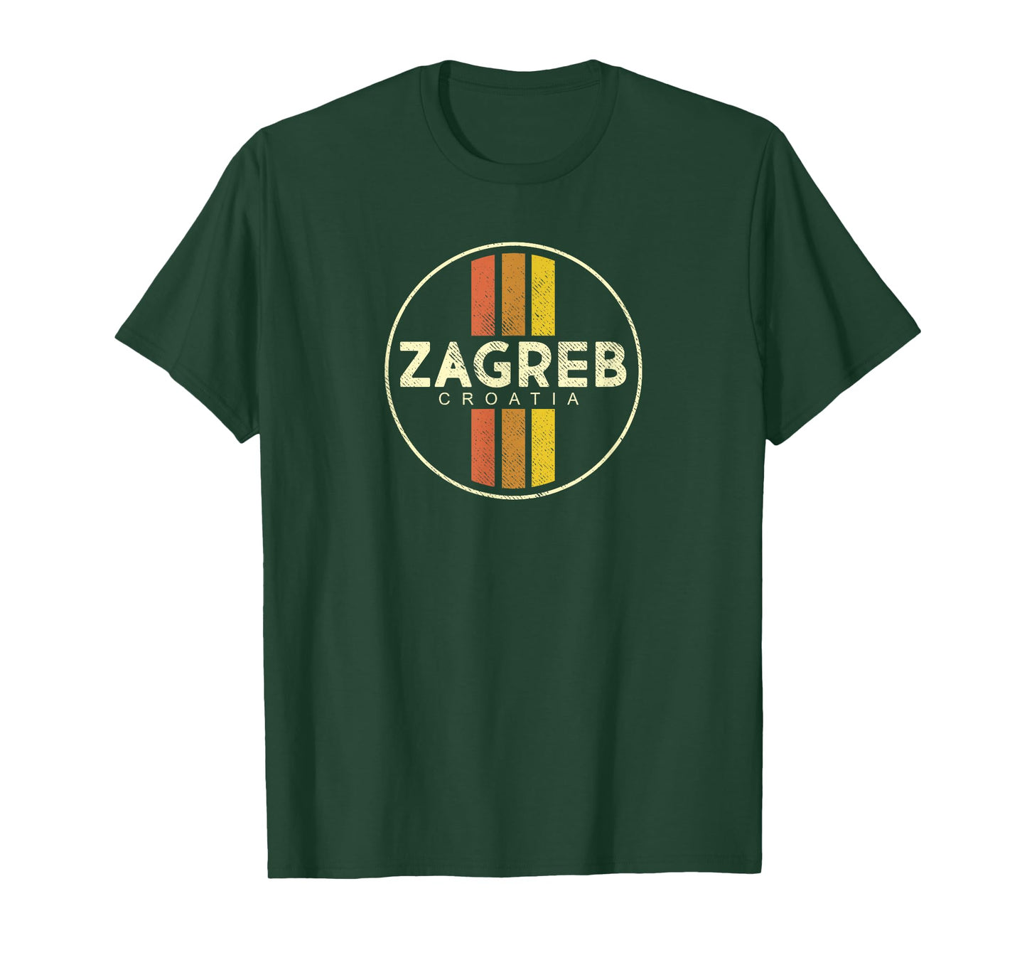 Retro Zagreb Croatia Vintage 80s Style T-Shirt