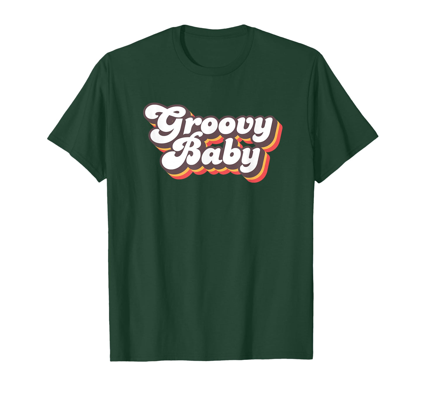 Retro Seventies Style Groovy Baby 70s Fancy Dress T-Shirt