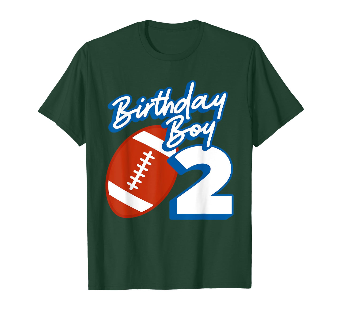 2nd Birthday Boy Football Ball 2 Years Old Kids Gift Ideas T-Shirt