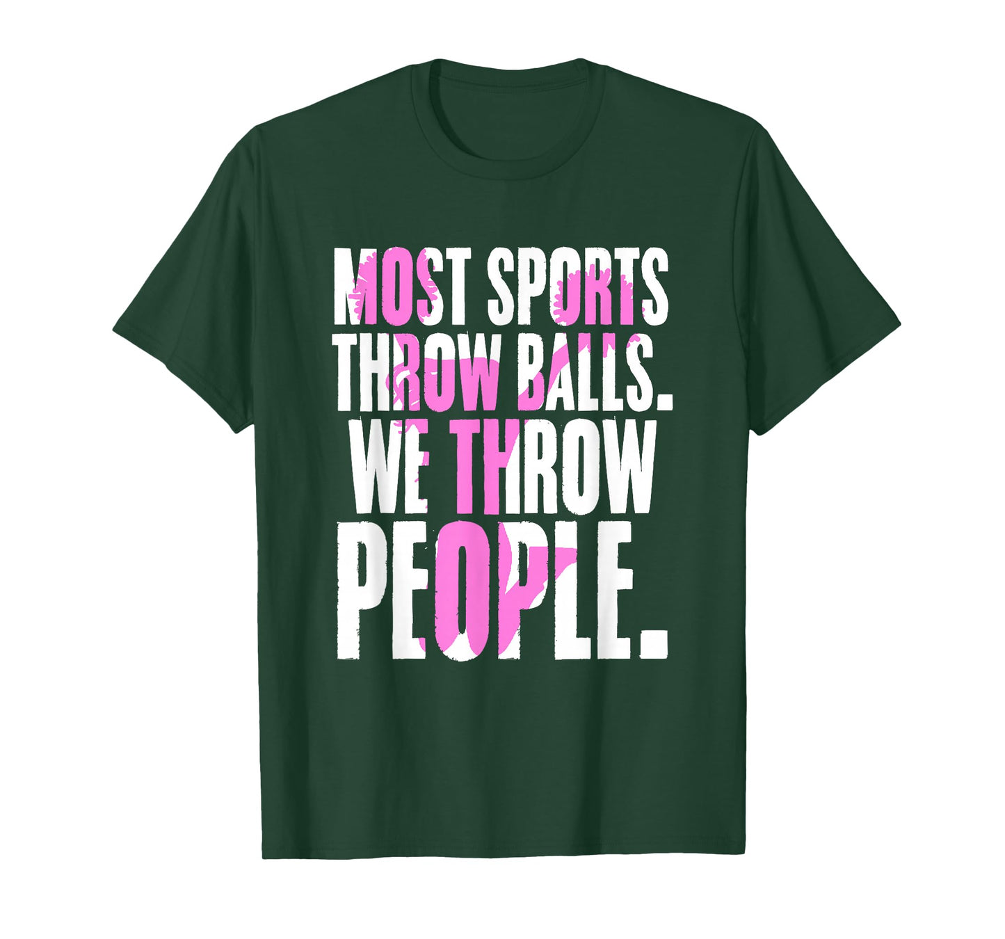 Most Sports Throw Balls We Throw People | Cheer Cheerleader T-Shirt