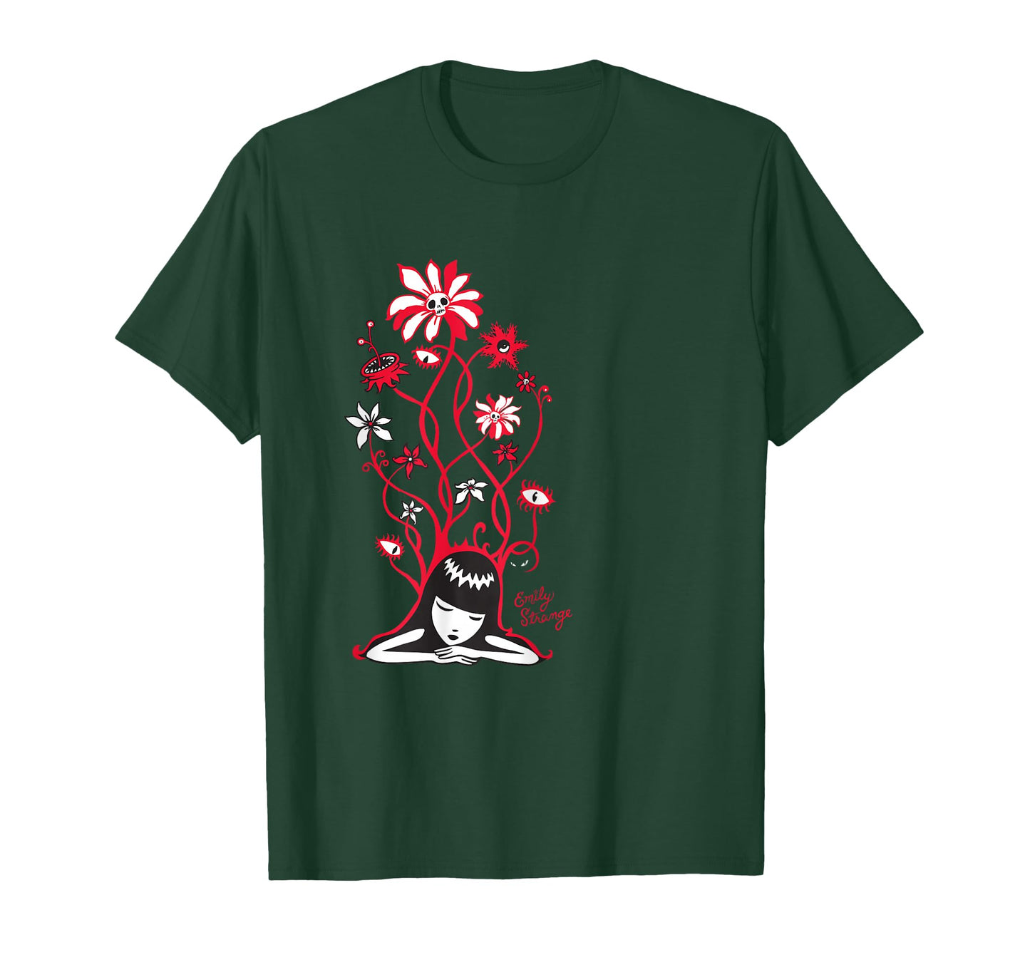 Emily The Strange Flower Power Cat Nap T-Shirt