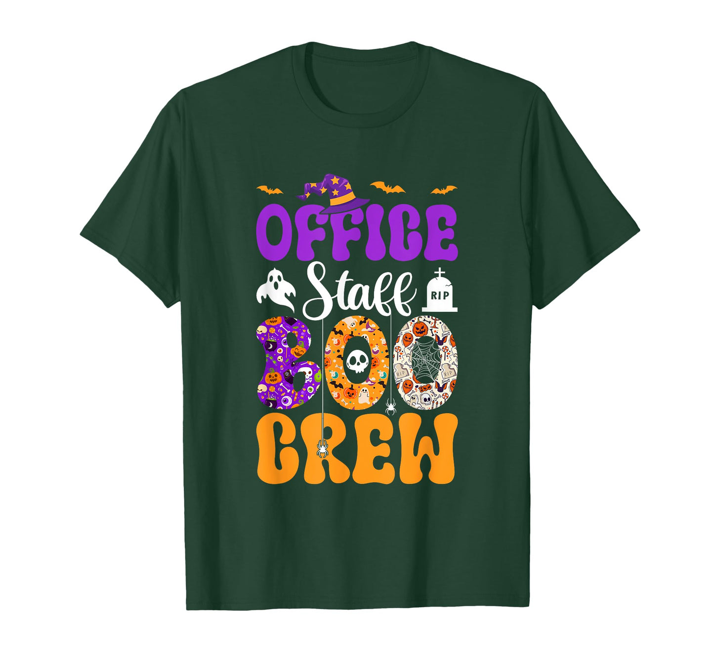 Office Staff Boo Crew Matching Autumn Halloween Costume T-Shirt