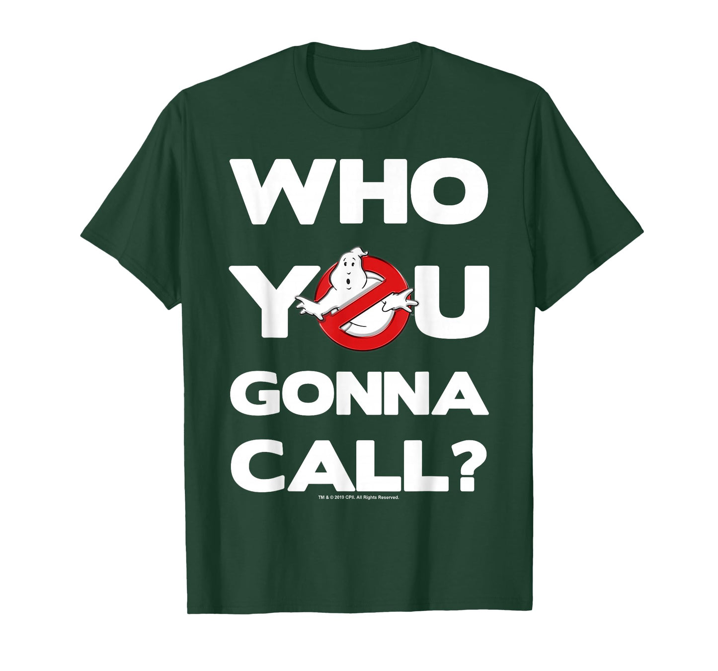 Ghostbusters Who You Gonna Call Bold Text Movie Logo T-Shirt