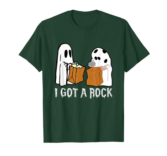 Funny Boo Ghost Scary I Got A Rock Halloween T-Shirt