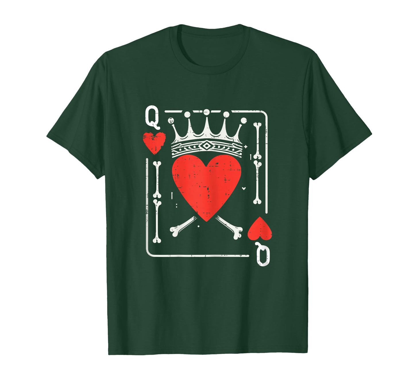 Halloween Queen of Hearts Bone Matching Couple Costume Women T-Shirt