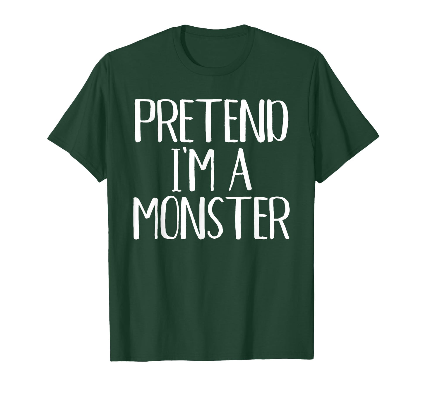 Pretend I'm A Monster Costume Family Funny Halloween Party T-Shirt