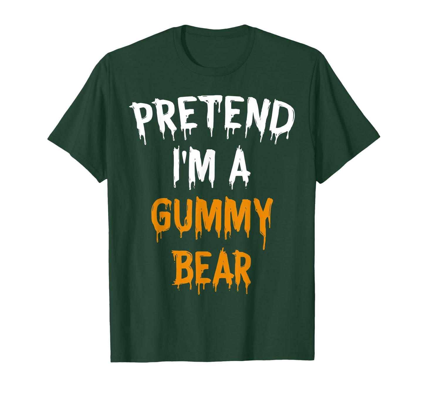 Funny Lazy Halloween Costume Gift Pretend I'm A Gummy Bear T-Shirt